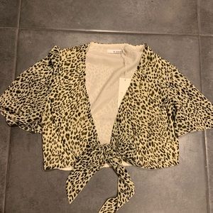 SOLD Leopard cheetah animal print cardigan